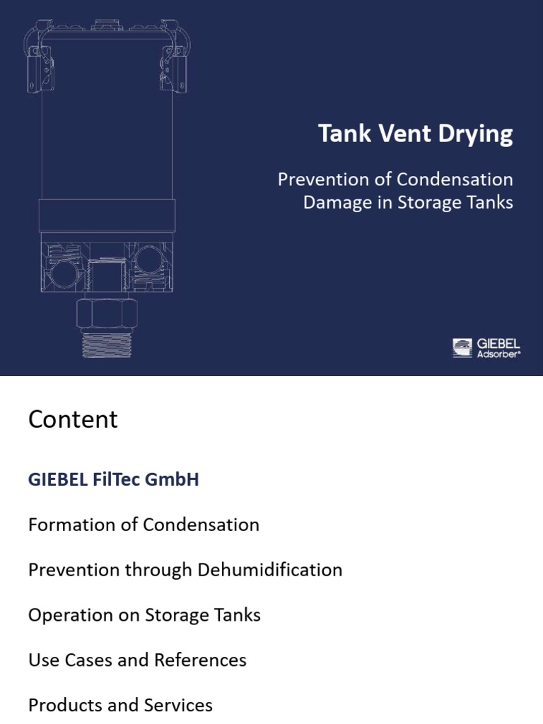 Preventing Condensation in Storage Tanks | PDF | Humidity | Adsorption