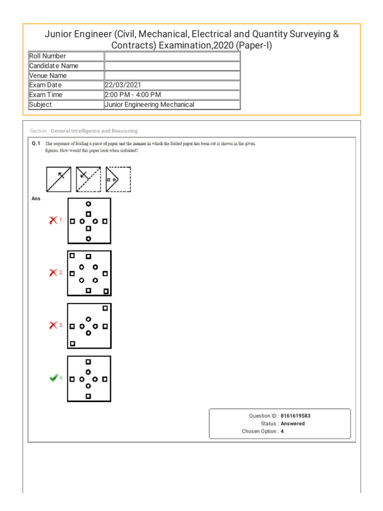 JUNIOR ENGINEER MECHANICAL QUESTION PAPER PDF visual data 2