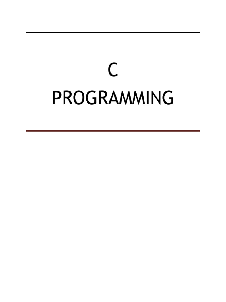 C Notes by Priyanka | PDF | Computer Program | Programming