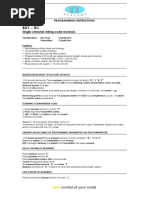 DC Blue Remote Programming Guide | PDF
