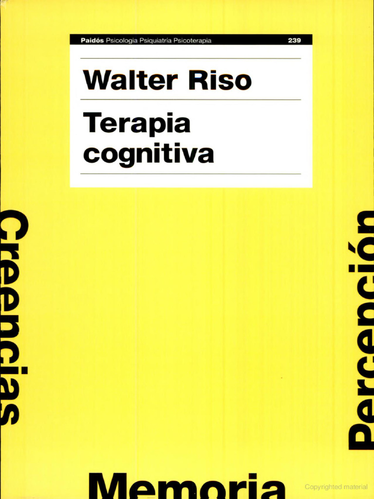 Walter Riso - Terapia Cognitiva | PDF