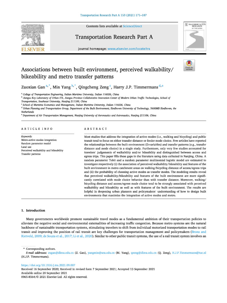 Walkability Compressed | PDF