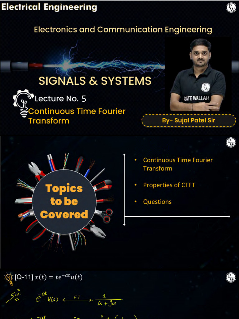 Continuous Time Fourier Transform 05 - Class Notes | PDF