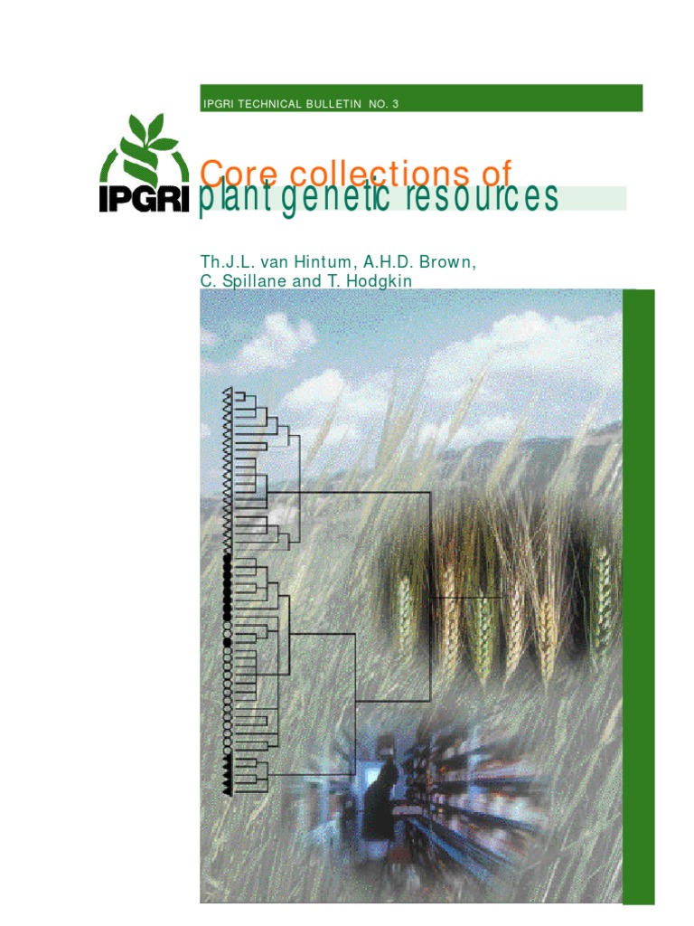 Core Collections of Plant Resources Biodiversity Cluster Analysis