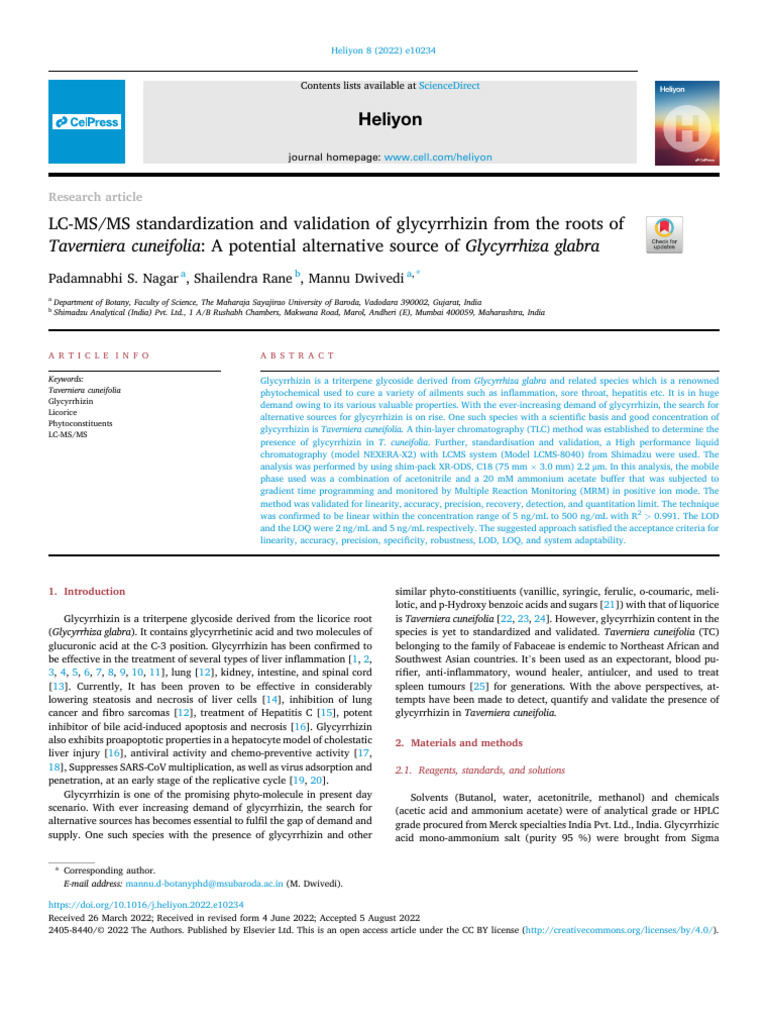 LC MSMS Standardization | PDF | Liquid Chromatography–Mass Spectrometry ...