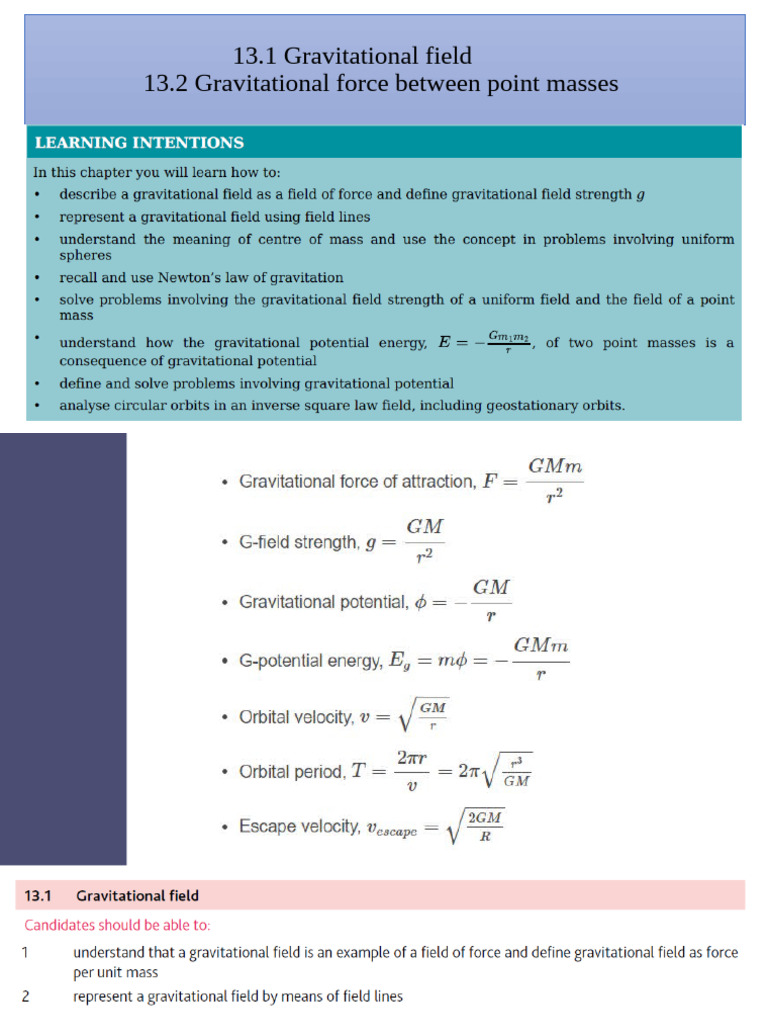13 Gravitation | PDF | Gravity | Orbit