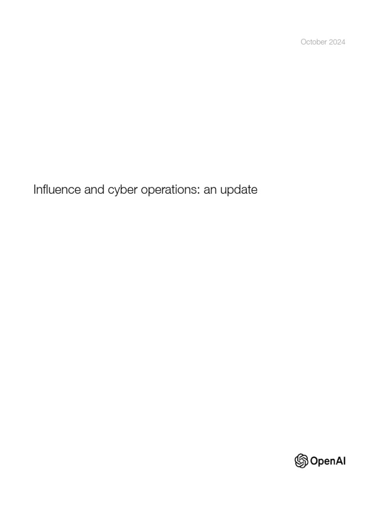 Influence and Cyber-Operations-An-Update - October-2024 | PDF ...