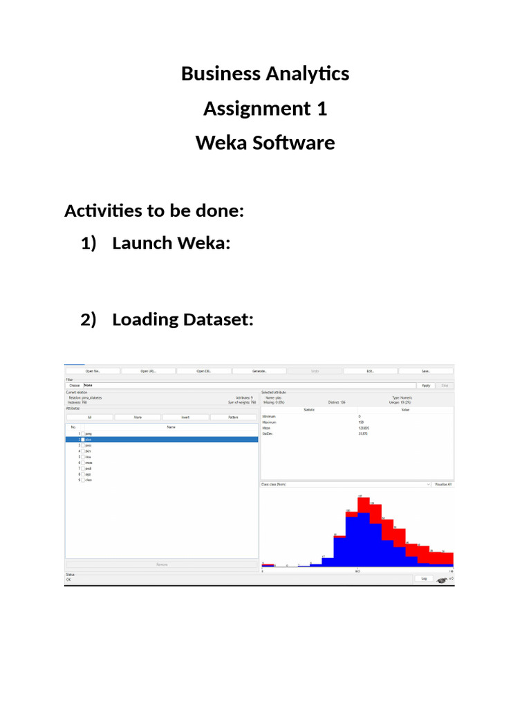 Weka Business Analytics Assignment Guide | PDF