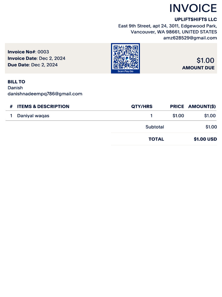 Invoice - 0003 | PDF