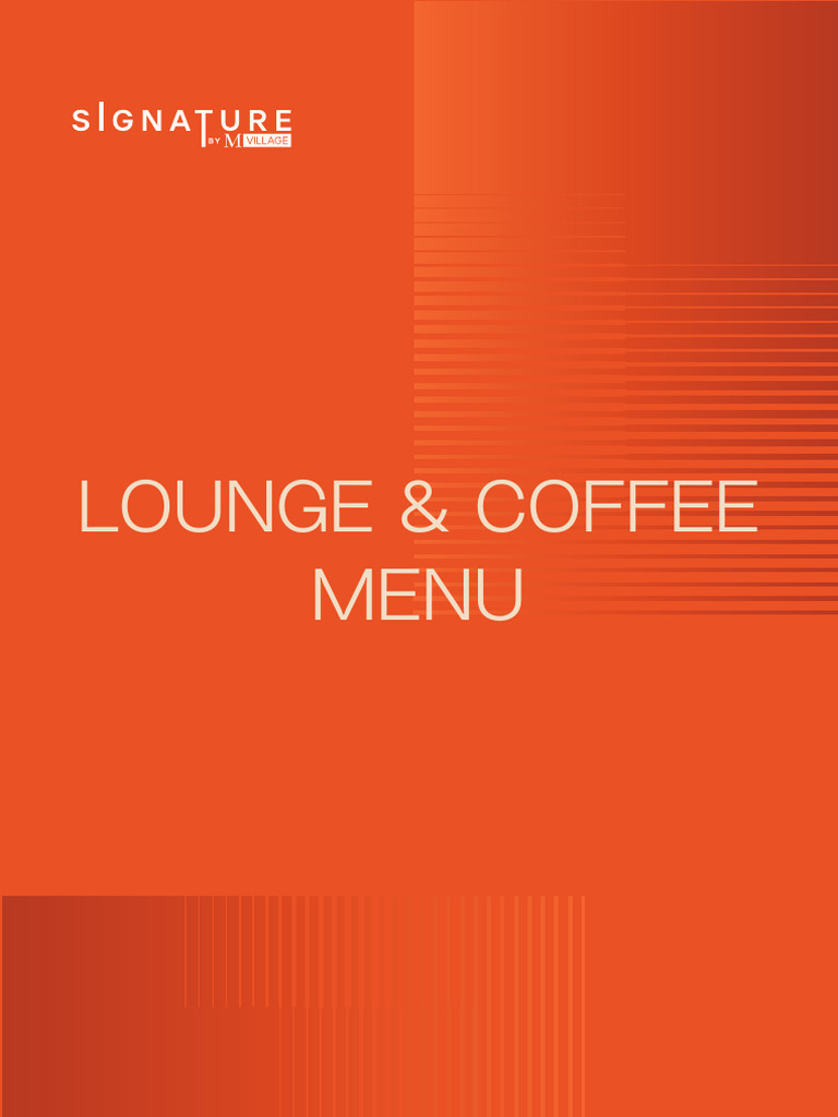 Lounge Coffee Menu with Prices | PDF | Martini (Cocktail) | Cocktails