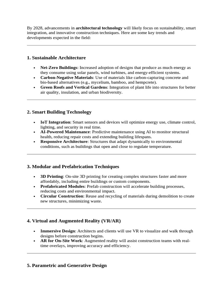 Future Trends in Sustainable Architecture | PDF | Augmented Reality ...