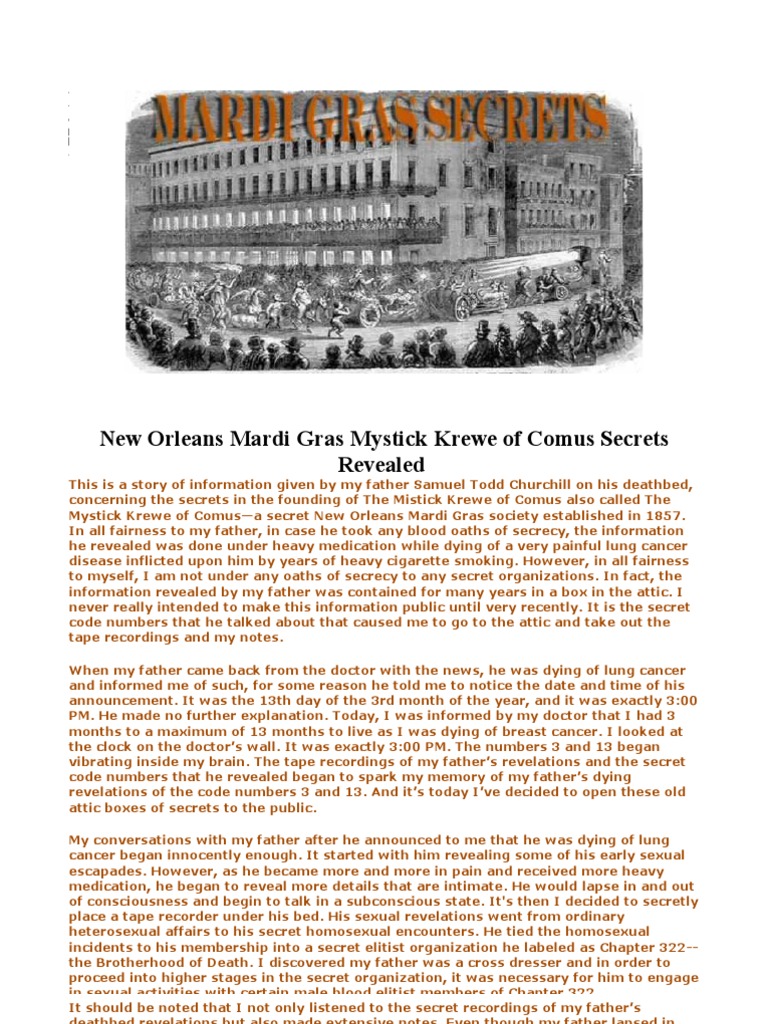 Madi Gras Secrets and The House of Rothschild PDF