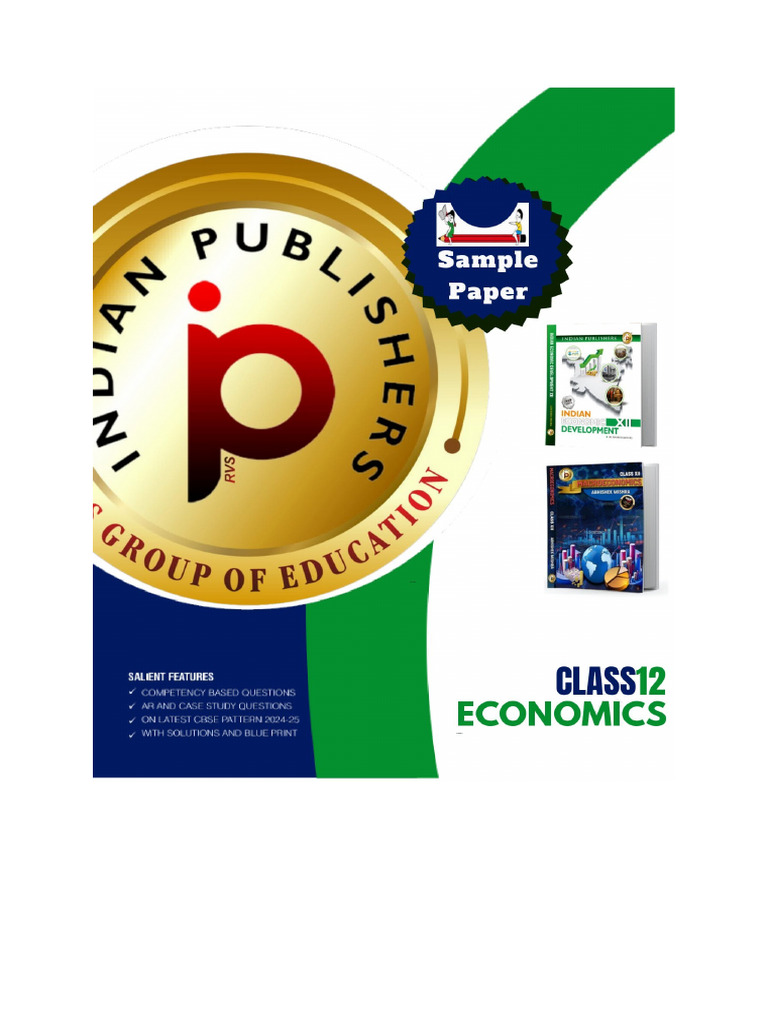 Class 12 Economics Sample Paper 2024-25 | PDF | Fiscal Policy ...