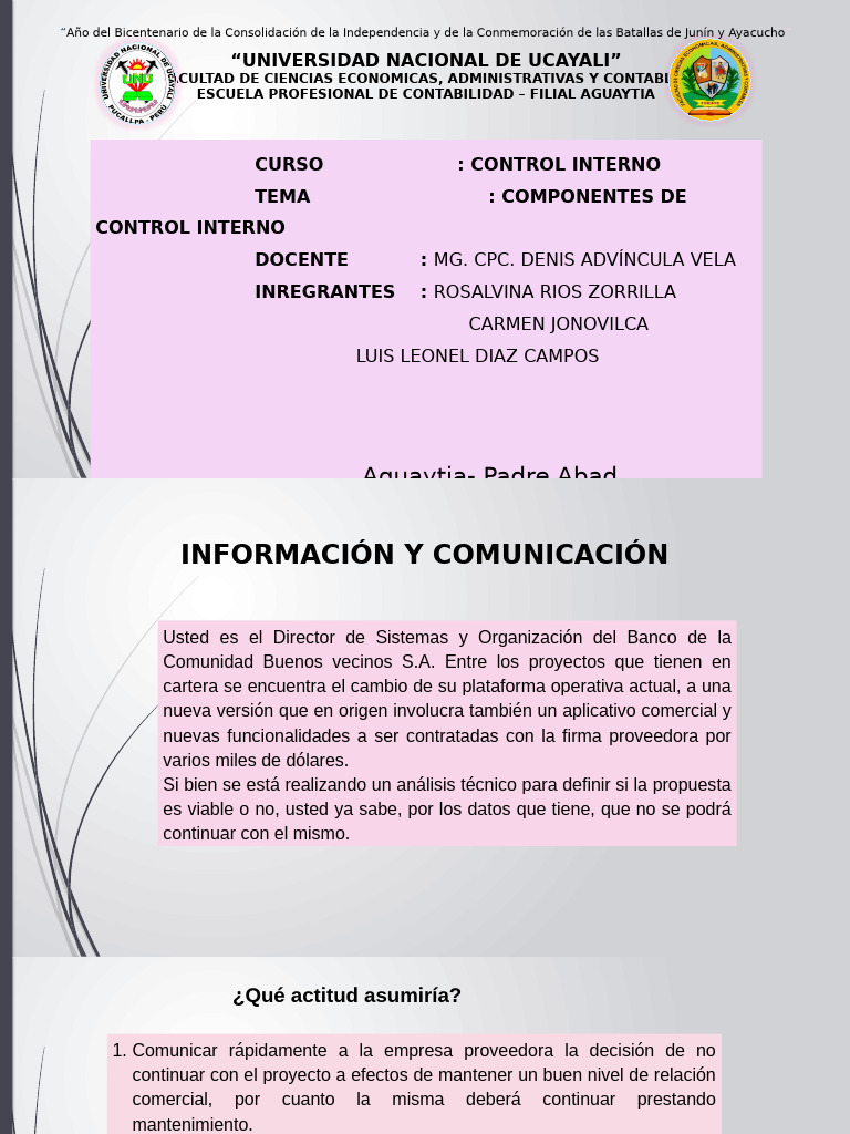 Control Interno | PDF | Contabilidad | Business