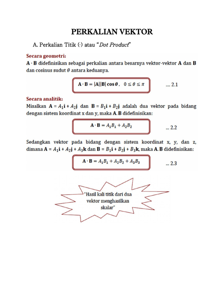 PERKALIAN VEKTOR_OK | PDF