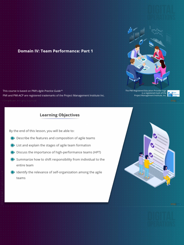 Lesson 8 - Team - Performance - Part 1 | PDF | Scrum (Software ...