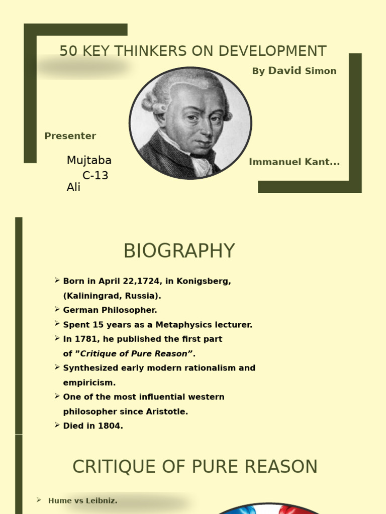 50 Key Thinkers on Development | PDF | Rationalism | Epistemology