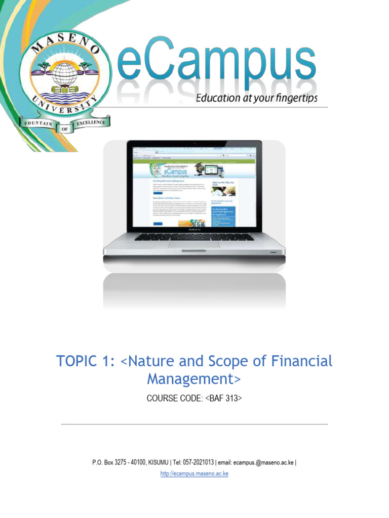 Nature and Scope of Financial Management | PDF | Stocks | Dividend