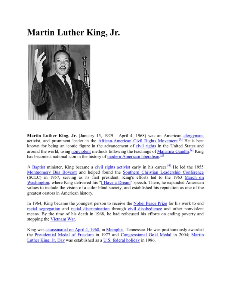Martin Luther King | PDF