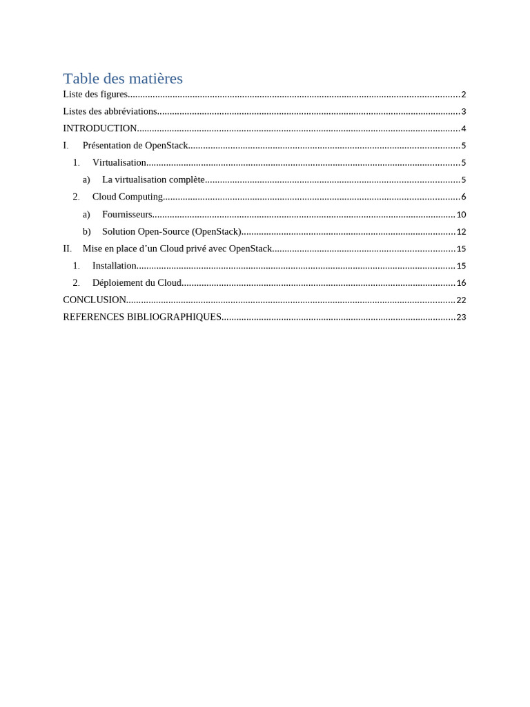 Mise en place d'un Cloud privé avec OpenStack | PDF | OpenStack | Cloud ...