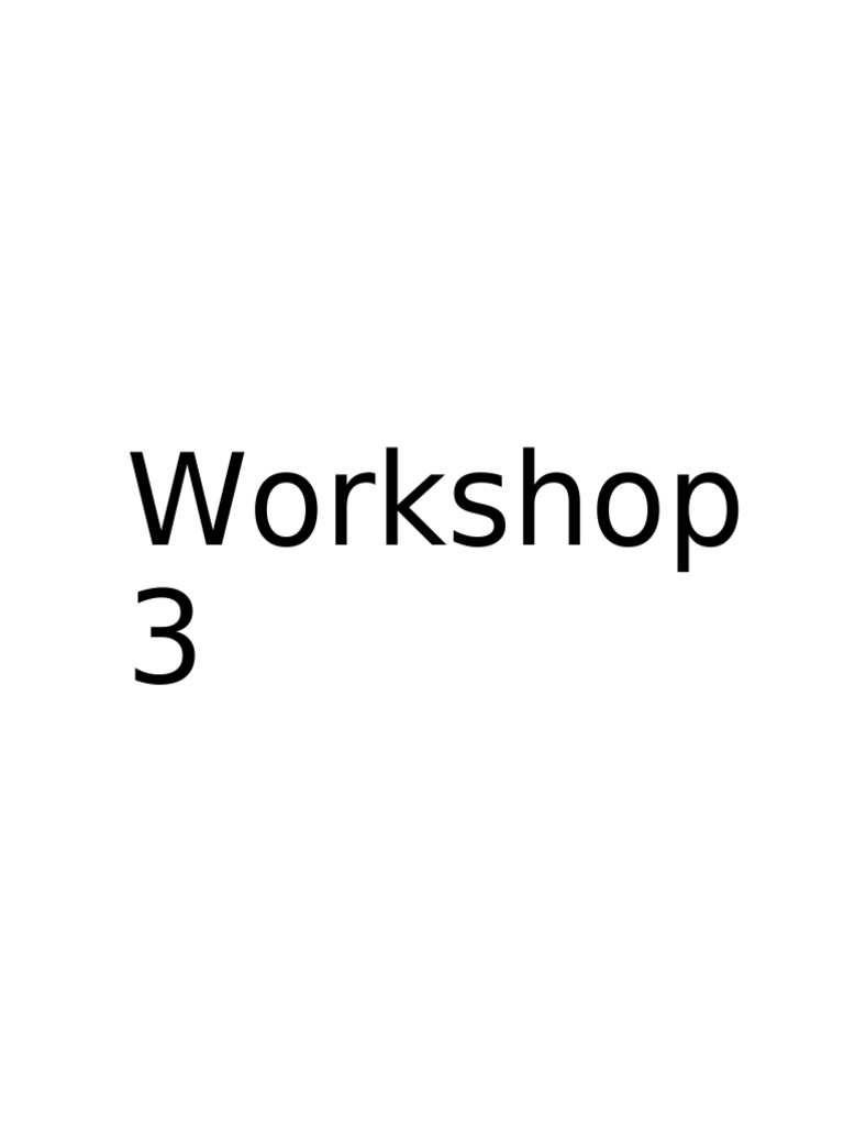 Workshop3 212802 | PDF | Parameter (Computer Programming) | Programming ...