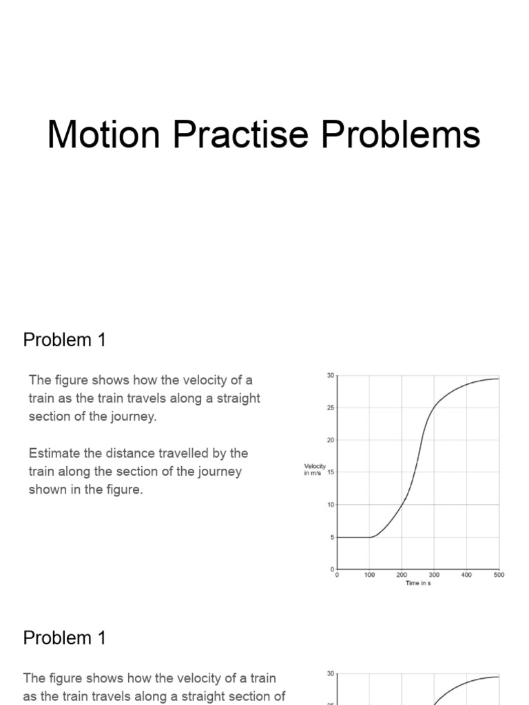 9 CB Practise Questions | PDF | Velocity | Acceleration