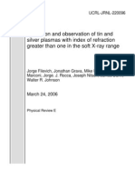 Jorge Filevich Et Al - Prediction and Observation of Tin and Silver Plasmas With Index of Refraction Greater Than One in The Soft X-Ray Range