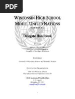 Wisconsin High School Model United Nations Delegates Handbook Final 2012