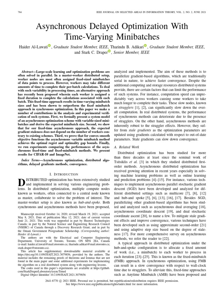 papr11 | PDF | Mathematical Optimization | Applied Mathematics