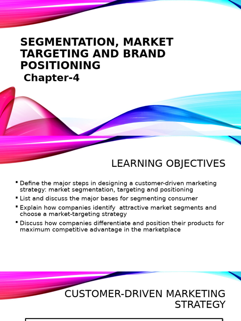 Market Segmentation and Targeting Strategies | PDF | Market ...