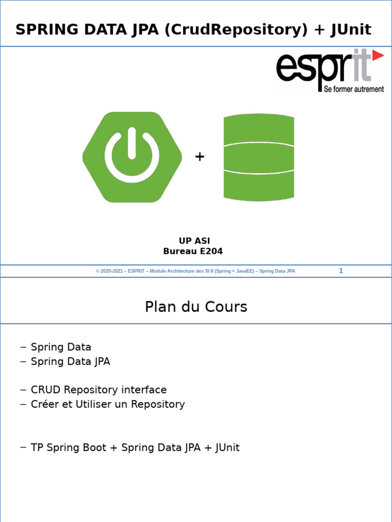 Spring Data JPA et CrudRepository | PDF | Interface (Informatique ...
