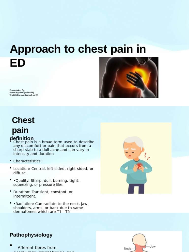 Chest Pain PPT 98 99 | PDF | Thorax | Myocardial Infarction