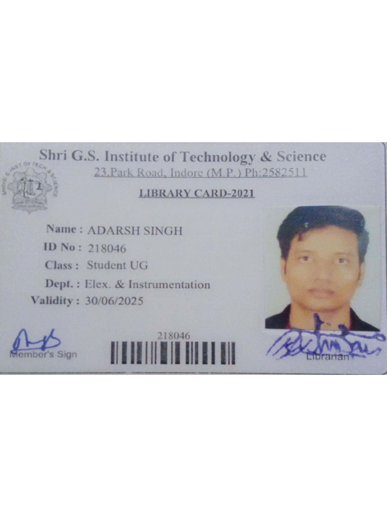Library Card | PDF