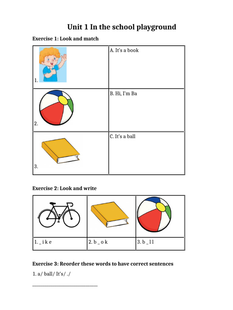 Activities in the School Playground | PDF
