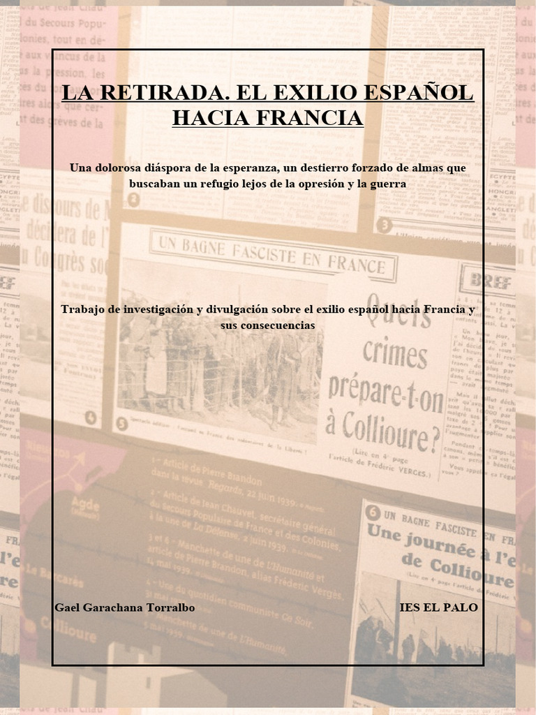 La Retirada. El Exilio Español Hacia Francia | PDF