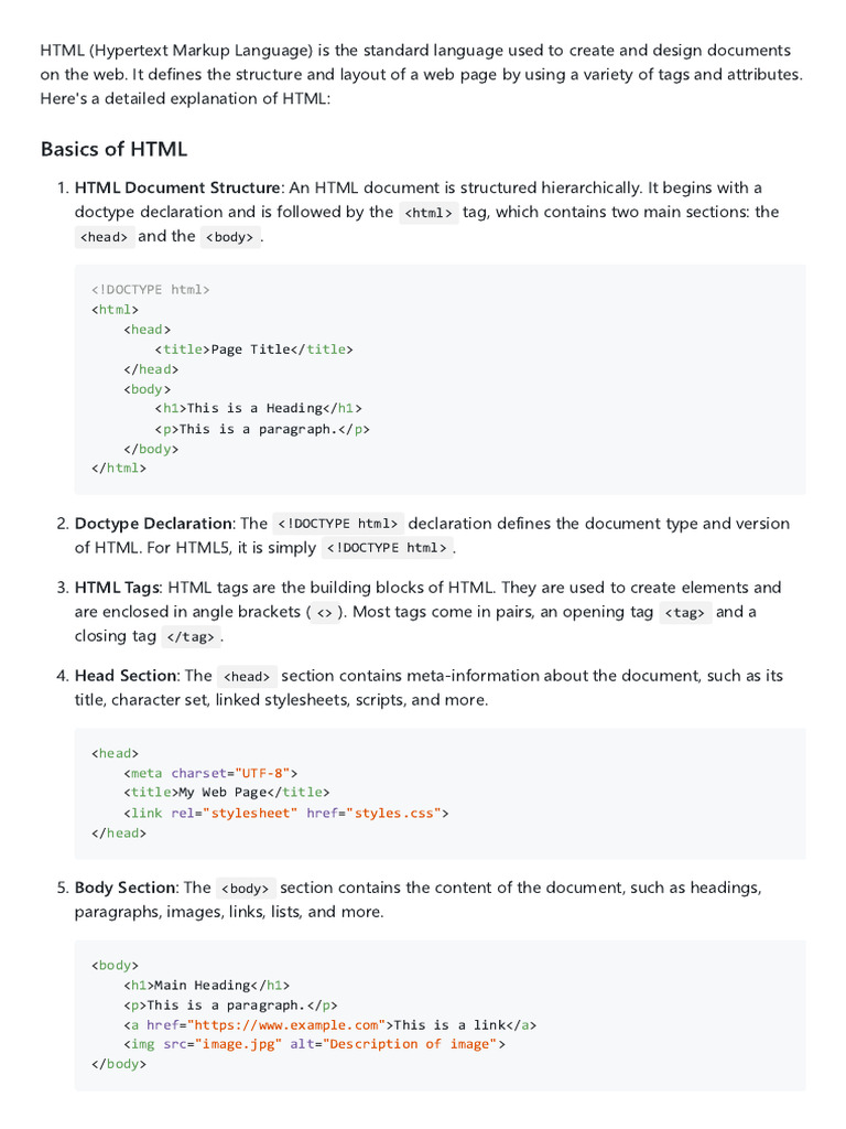 HTML and CSS - GPT | PDF