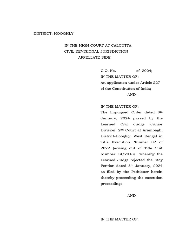 Abhijit Debnath - Civil Revision | PDF | Judgment (Law) | Lawsuit