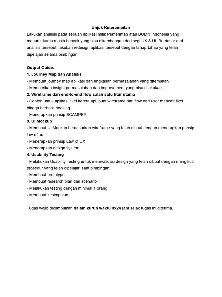 Instruksi Unjuk Keterampilan - Belajar Teknik UX & UI Design ...