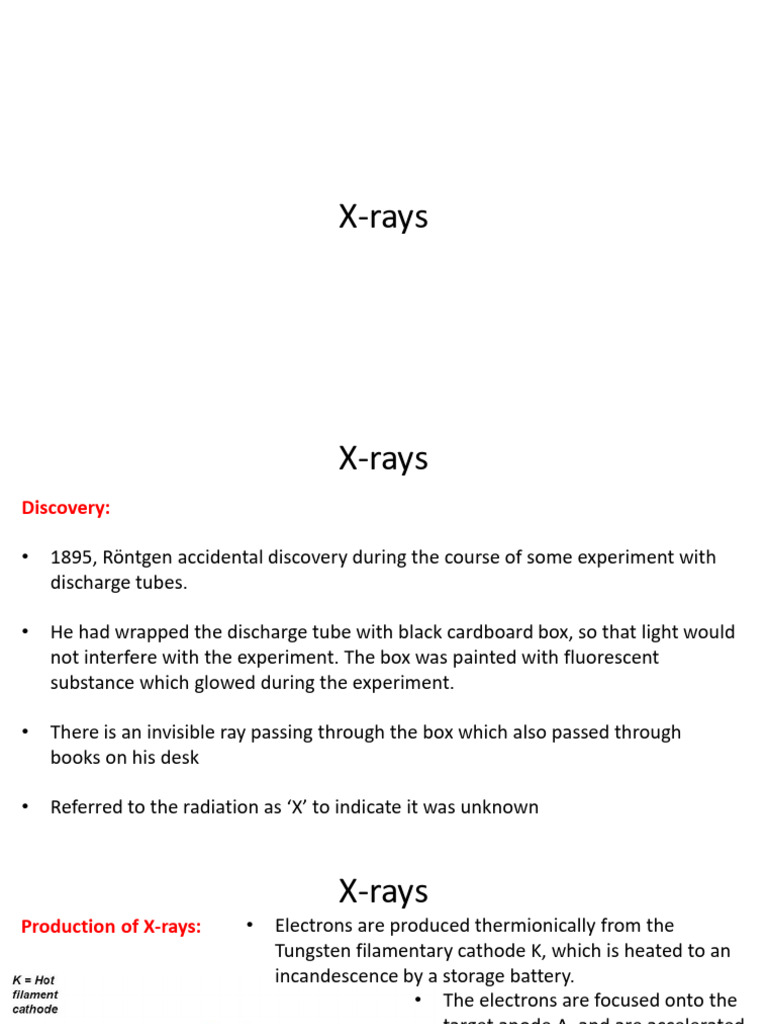 X-rays - AT | PDF | X Ray | Electron