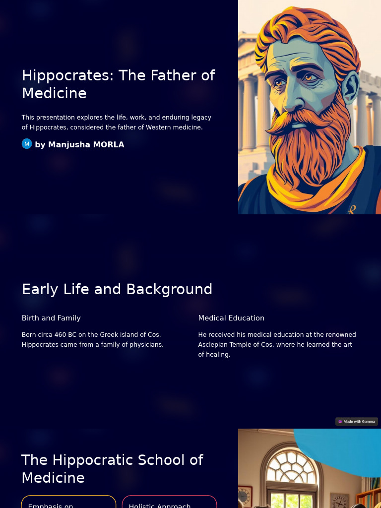 Hippocrates The Father of Medicine | PDF | Medicine | Health Sciences