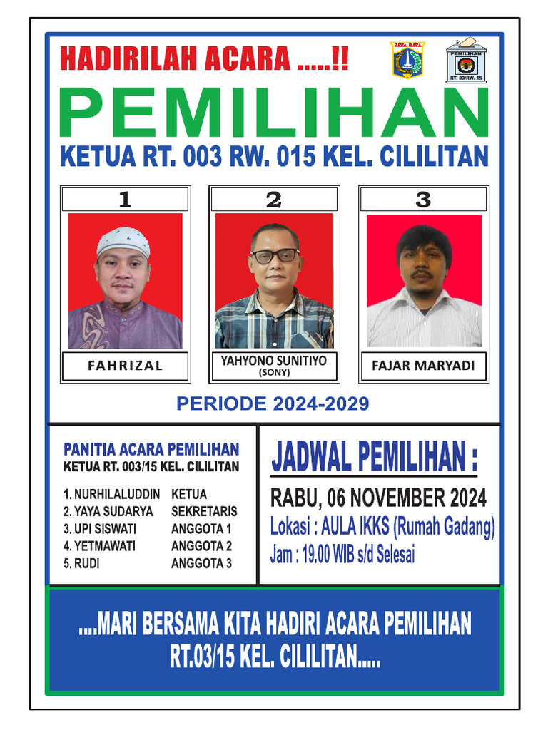 Pamflet Pemilihan RT 3 15 | PDF