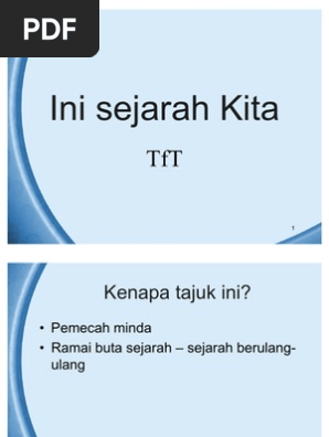 Ini Sejarah Kita Tft Pdf