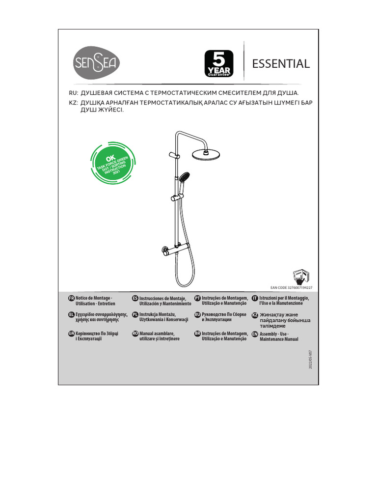Ducha Sensea Leroy Merlin | PDF