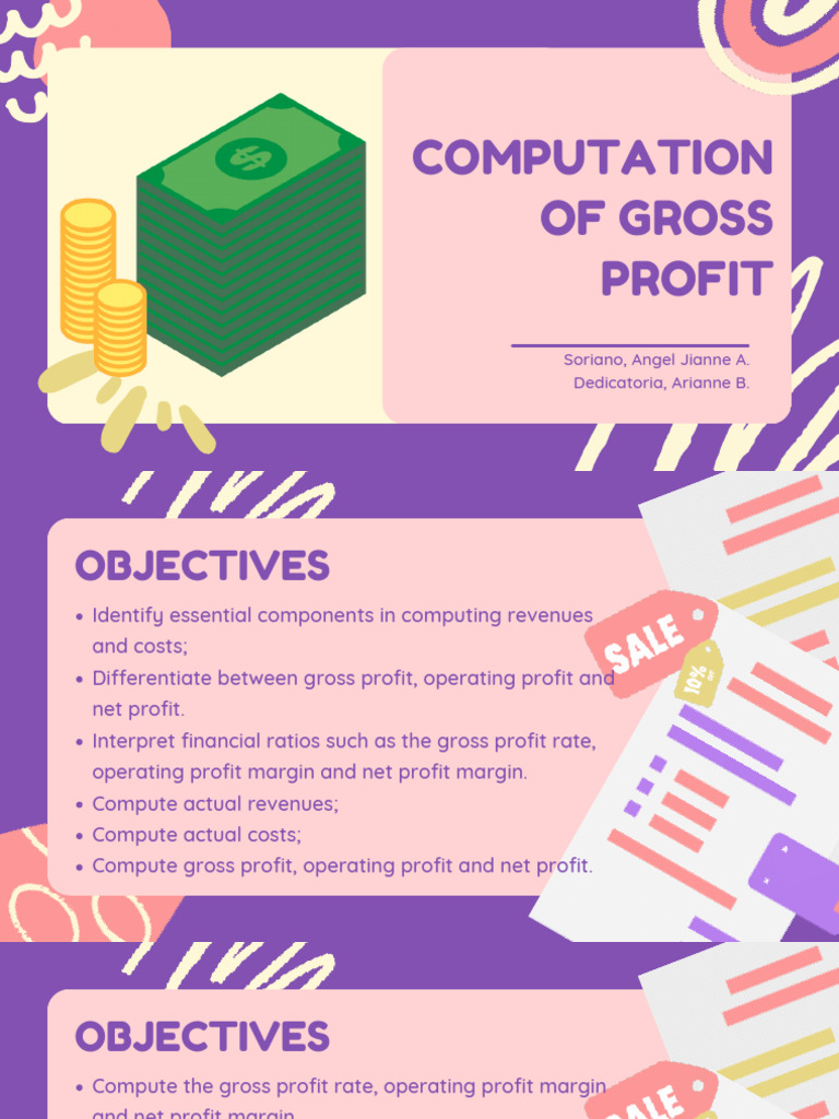 Gross Profit and Financial Ratios Guide | PDF | Expense | Net Income