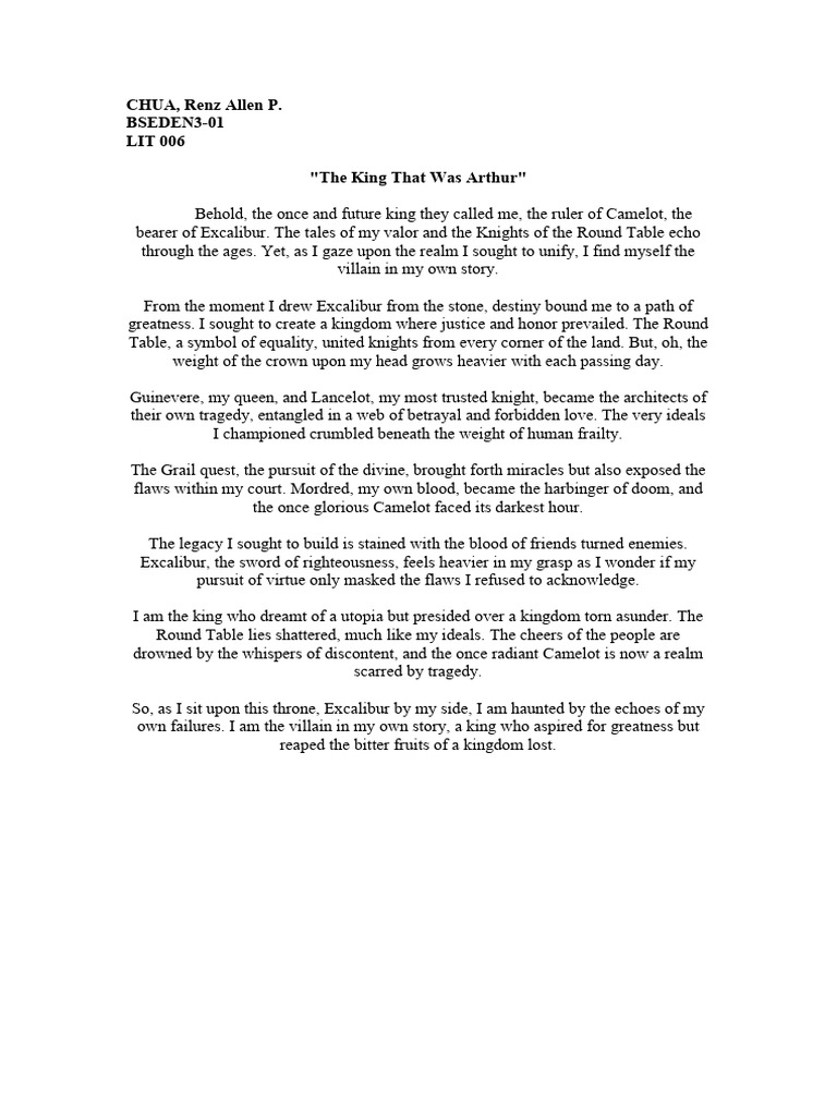 The King That Was Arthur | PDF