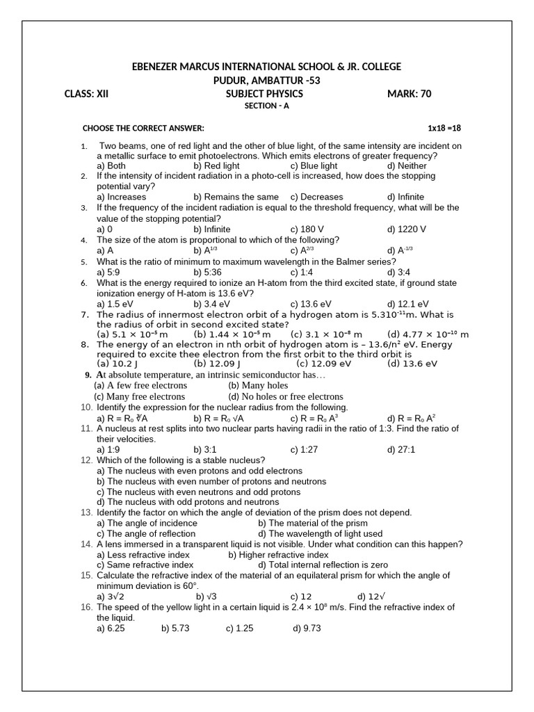 Xii physics pdf photoelectric effect electron
