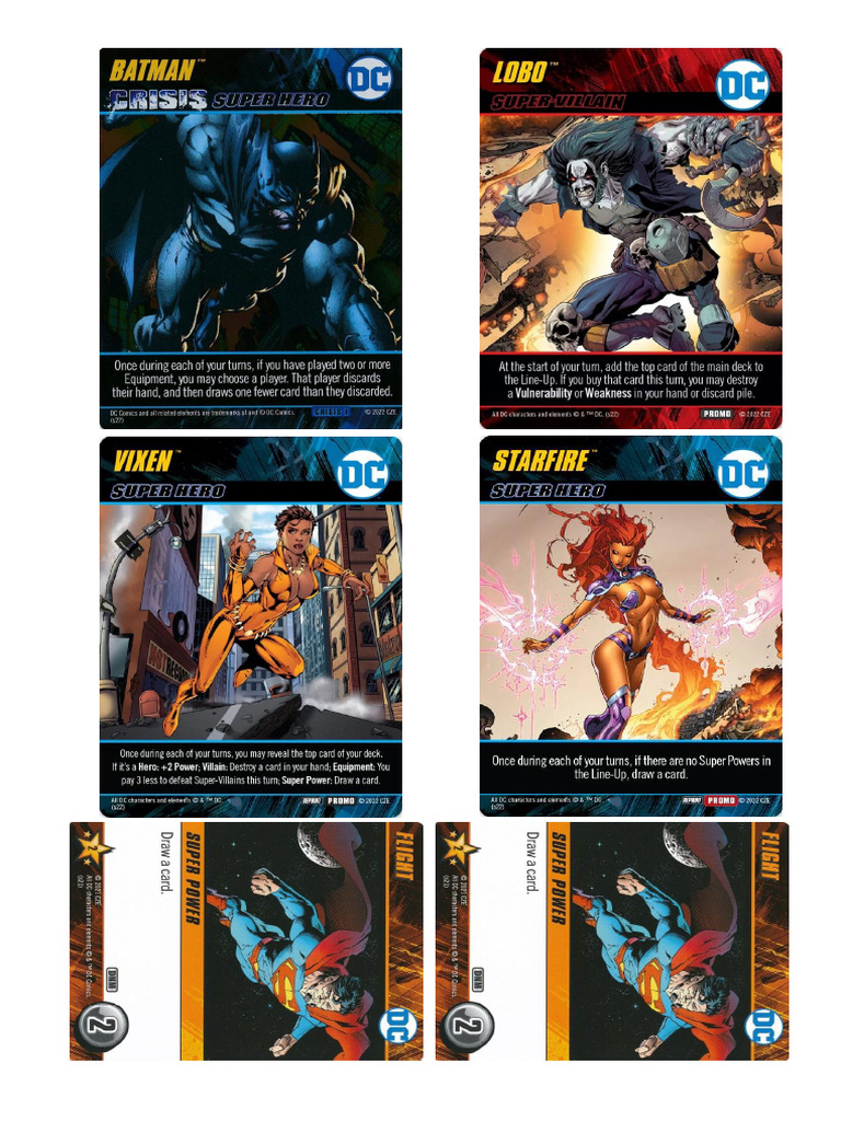 Cards-DC-Deck Building | PDF