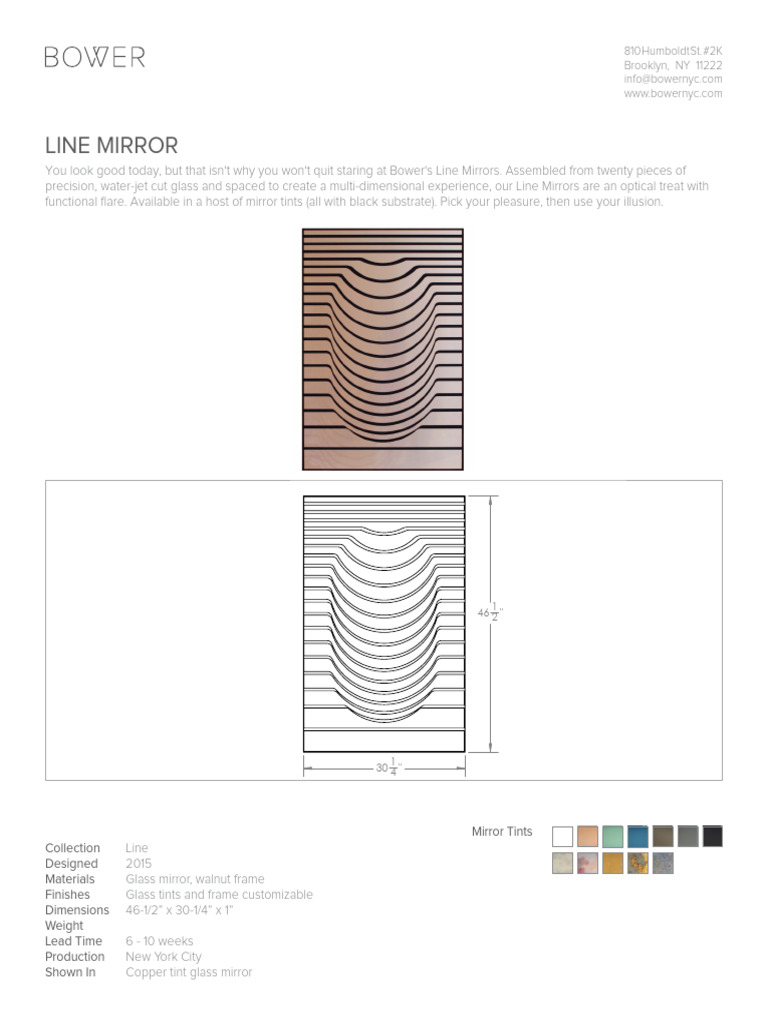 Customizable Line Mirror Collection | PDF