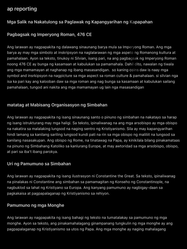 AP Reporting | PDF