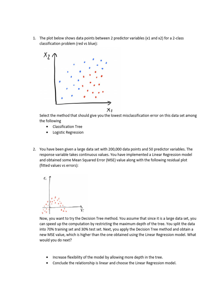 Predictor vs Response Variable Analysis | PDF | Errors And Residuals ...